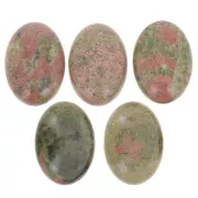 Cabochon ovale 25x18 mm Unakite
