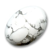 Cabochon ovale 25x18 mm Howlite