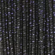 Bobine de fil Bliss Moonlight fabrication italienne 1 mm Noir/Mauve x30m