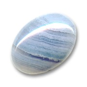 Cabochon ovale 18x13 mm - Blue Lace Agate x1|raw }}