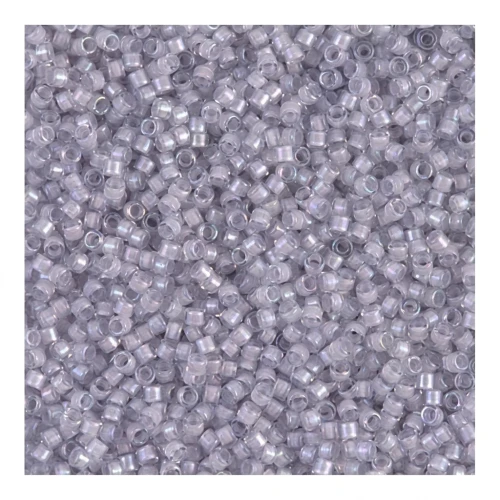 Miyuki Delica 11/0 DB0080 - Pale Violet Lined Crystal Luster x8g