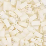 Miyuki Half Tila Beads 5x2.3x1.9 mm HTL-2021 - Opaque Cream Mat x10g