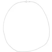 Tour de cou maille serpentine 1,10 mm en Argent 925 x45 cm