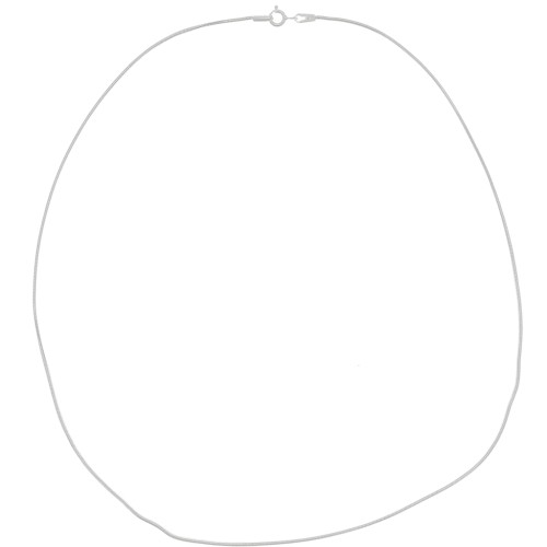 Tour de cou maille serpentine 1,10 mm en Argent 925 x45 cm