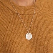 Tour de cou maille serpentine 1,10 mm en Argent 925 x45 cm