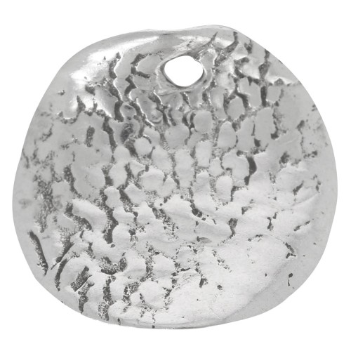 Sequin rond incurvé et martelé 12.5 mm - en Argent 925 x1