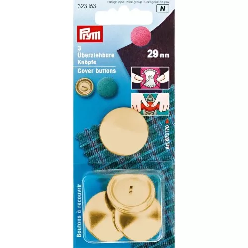 5 Boutons à recouvrir 19 mm pour customisation