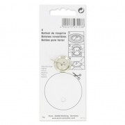 5 Boutons à recouvrir 19 mm pour customisation