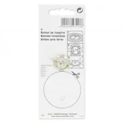 5 Boutons à recouvrir 19 mm pour customisation