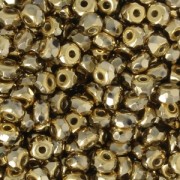 Perles facettées en verre tchèque Micro Spacers 2x3 mm Dorado Full x50|raw }}