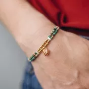 Perles facettées en verre tchèque Micro Spacers 2x3mm 24 K Gold Plated x25