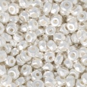 Perles facettées en verre tchèque Micro Spacers 2x3mm argenté x50