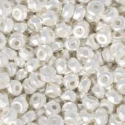 Perles facettées en verre tchèque Micro Spacers 2x3mm argenté x50