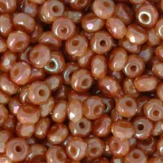 Perles facettées en verre tchèque Micro Spacers 2x3 mm Full Apricot x50