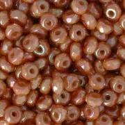 Perles facettées en verre tchèque Micro Spacers 2x3 mm Full Apricot x50