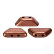 Perles en verre Tinos® par Puca® 4x10 mm Light Copper Mat x10g