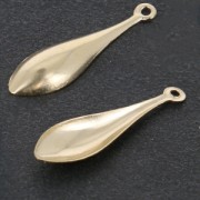 Pendentif fin Goutte 22,5 mm en Gold filled (or laminé)  x1