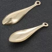 Pendentif fin Goutte 22,5 mm en Gold filled (or laminé) x1