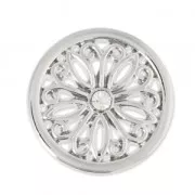 Cabochon en métal avec strass