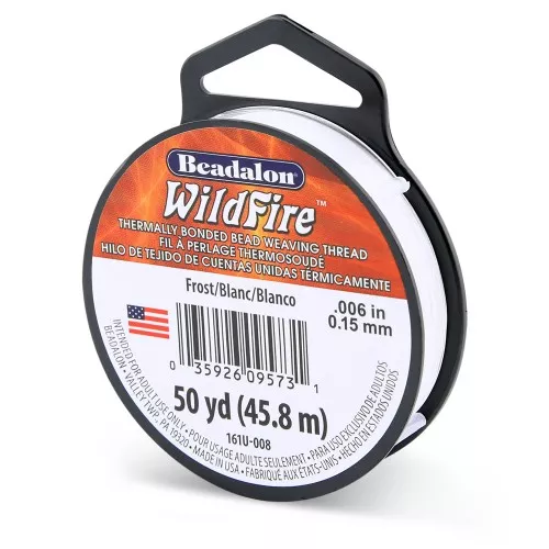Fil nylon tressé WildFire 0.15 mm - Blanc x45.8m