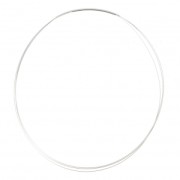 Tour de cou cablé 42 cm laiton/rhodié x1|raw }}