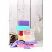 Savon à mouler transparent pour création diy de savon Gris x100g