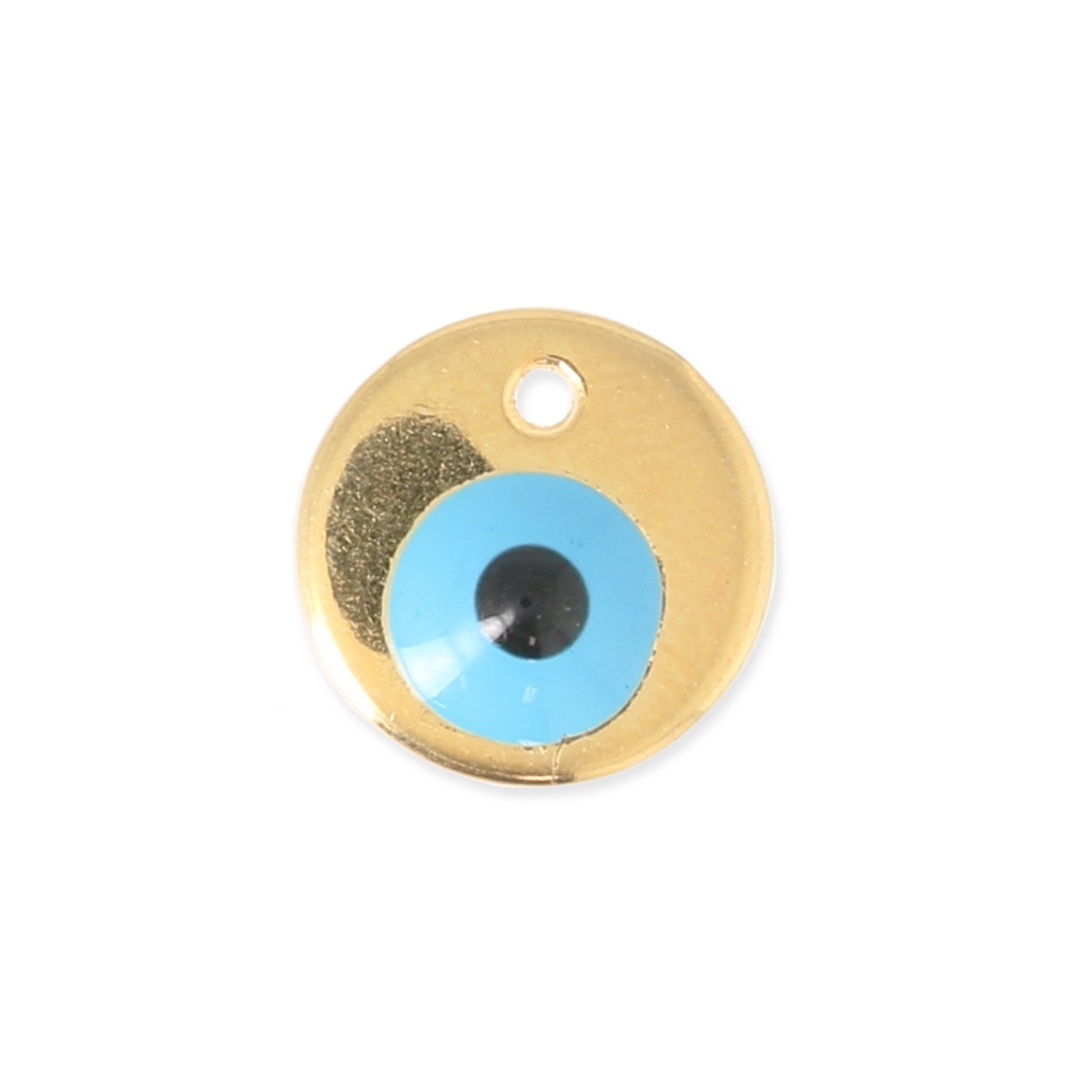 Broche Hérisson Porte-Bonheur En Résine - Marron Et Doré - Œil En Cristal - Vintage - Occasion