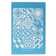 Silk Screen Moiko pour Pâte polymère 74x105 mm - Carreaux de ciment 2,5 cm Fancy Puppet