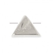 Perle en métal triangulaire 7 mm Placage Argent fin vieilli|raw }}