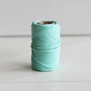 Fil en coton cir� wax pour macram� - Kesi Art - 1 mm Vert d'Ireland x 20 m