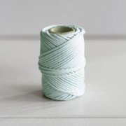 Fil en coton cir� wax pour macram� - Kesi Art - 1 mm Voile de Brume x 20 m