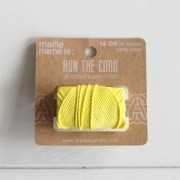 Fil en coton cir� wax pour macram� - Kesi Art - 1 mm Citronnier x 20 m