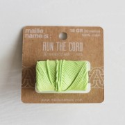 Fil en coton cir� wax pour macram� - Kesi Art - 1 mm Phosphore x 20 m