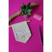 Fil en coton ciré wax pour macramé - Kesi Art - 1 mm Phosphore x 20 m