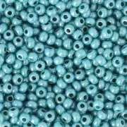 Perles rocailles Preciosa  11/0 2 mm - Aigue Lustré Vert x20g