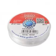 Fil élastique 0.7 mm Stretch Magic Elastic Cord - Transparent x25m