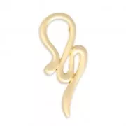 Pendentif design serpent 52 mm pour polaris ou ronde 10 mm doré satiné