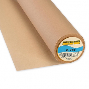 Vlieseline entoilage tissé fin thermocollant et bi-stretch G785 Chair x10cm