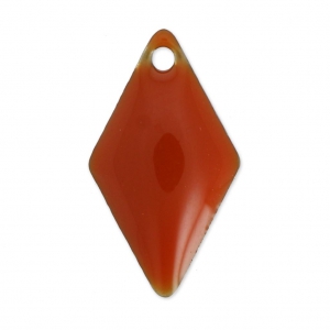 Sequins losanges 16x9 mm en métal et résine époxy - Terracotta x8