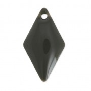 Sequins losanges 16x9 mm en métal et résine époxy - Gris Moyen x8