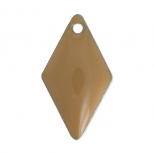 Sequins losanges 16x9 mm en métal et résine époxy - Beige x8