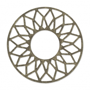Intercalaire Estampe soleil à décorer en métal 38 mm bronze x1