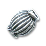 Olives métal 10x8 mm argenté vieilli x5|raw }}