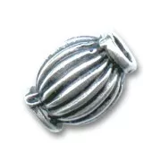 Olives métal 10x8 mm argenté vieilli x5