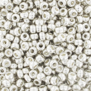 Rocaille Miyuki 15/0 1051 - Galvanized Silver paquet de 100g