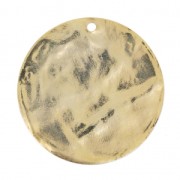 Sequin froissé 40 mm doré à l'or fin x1