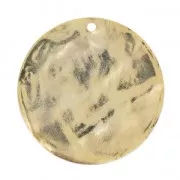 Sequin froissé 40 mm doré à l'or fin x1