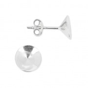 Clous d'oreille porte-cabochon PureCrystal 1088 6 mm Argent 925 x2|raw }}