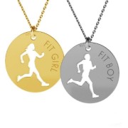 Breloque ronde ajourée 