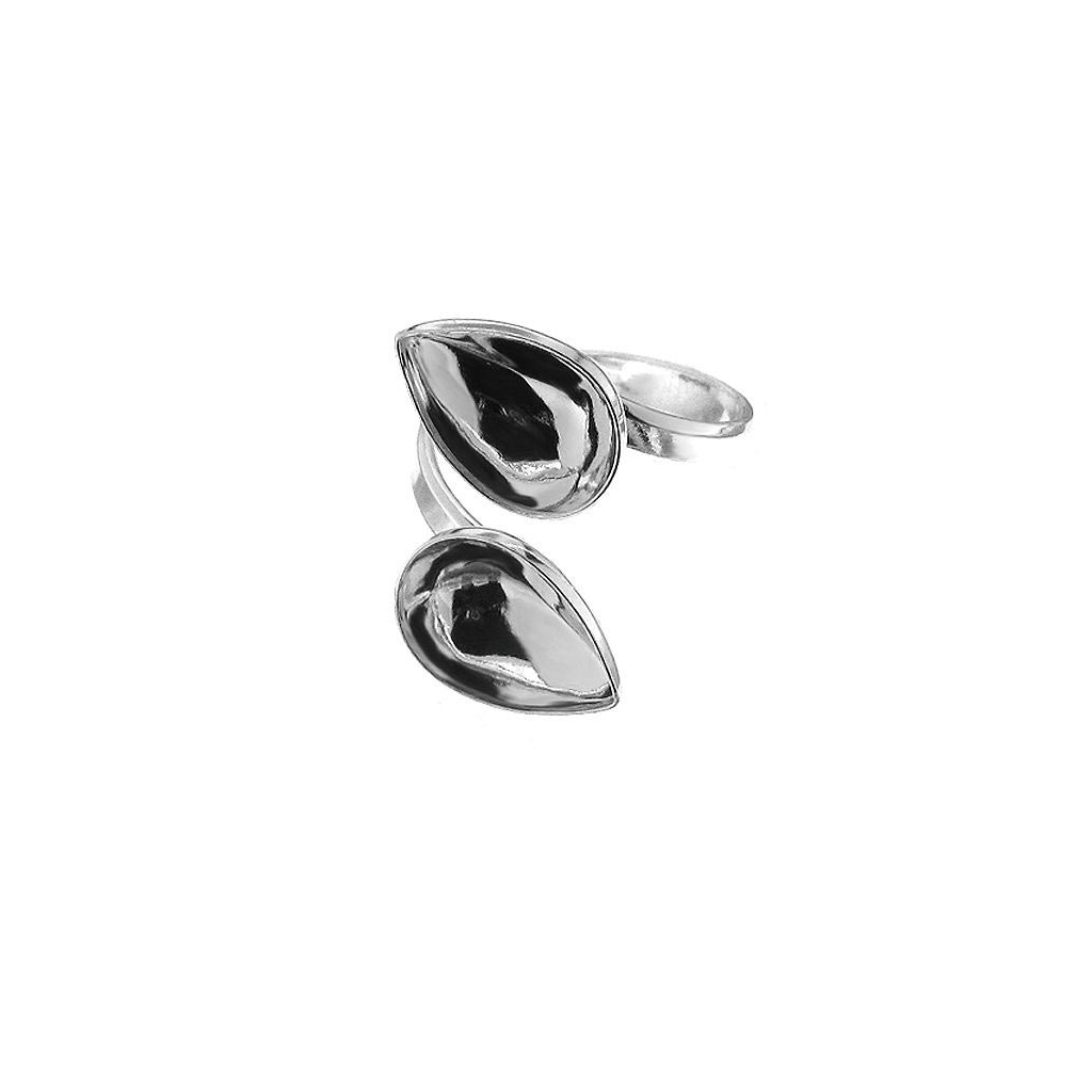 15 Pierres Précieuses Cabochon Poire 16x12 Mm Nacre/ormeau - Lot 96,5 Carats - Naturel Non Traité